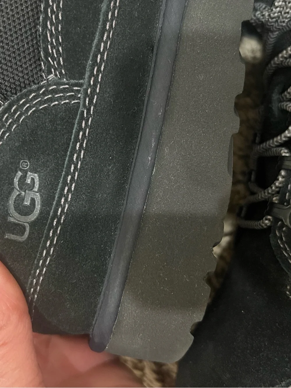 UGG Men's Black Lace-Up Ankle Boot - Rugged Urban Hiker